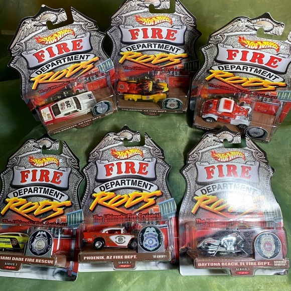 Hot Wheels Other - Hot Wheels Fire Dept. Hot Rod Cars